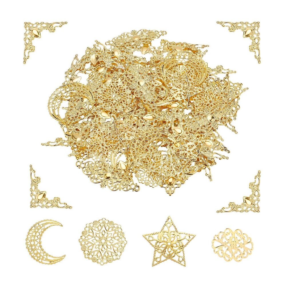 5098 96pcs Iron Filigree Corner Embellishments Corner Protectors Hollow